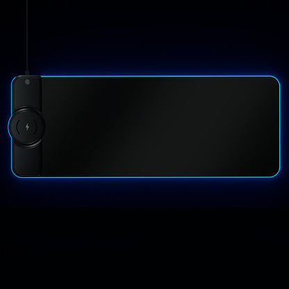 Tapis de souris lumineux avec chargeur sans fil intégré