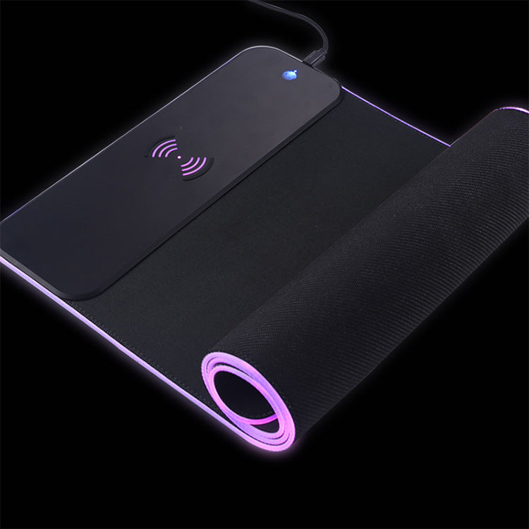 Wireless Charging Mouse Pad 10W Fast Charging Colorful Luminous