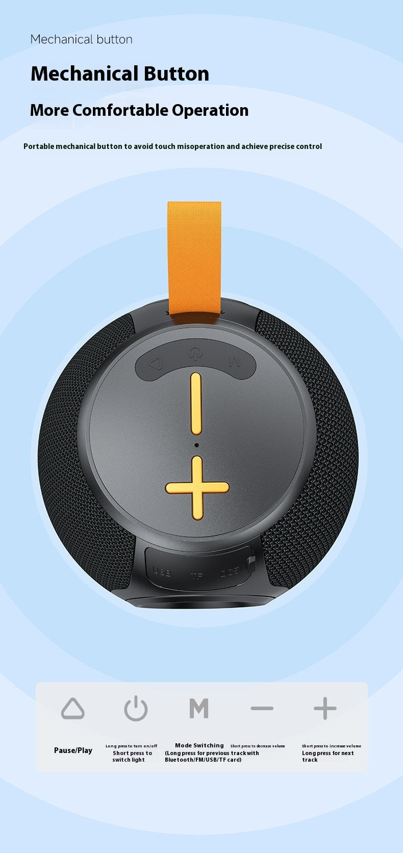 Bluetooth Speaker Portable RGB Waterproof